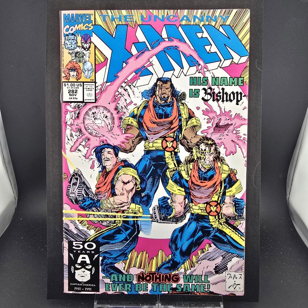 Uncanny X-Men #282 (1991) NM- 9.2 1st Bishop Cameo Appearance Direct Edition MCU
